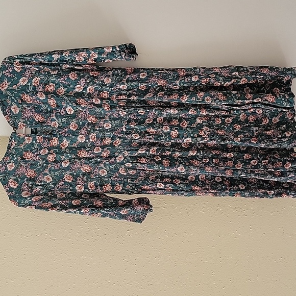 Hayley London Mini Dress Size S Floral Mini Short Sleeves - Picture 11 of 12